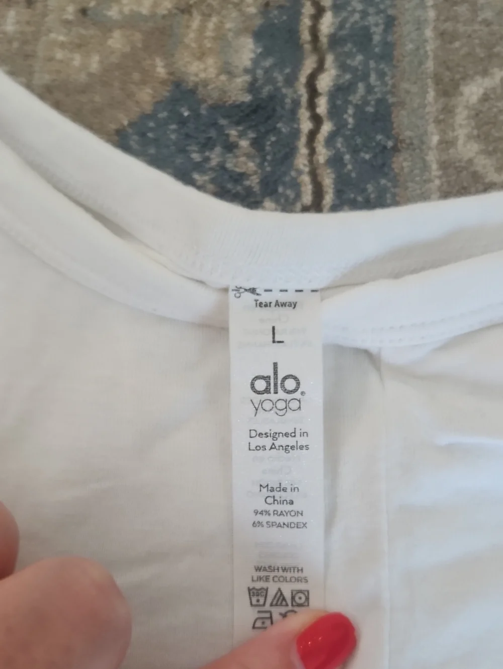 Alo White Women’s Twist-Front Tank Top